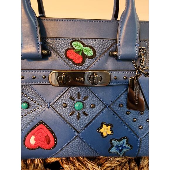 Coach swagger 27 Embellished Canyon Quilt Leathet 55503 - Picture 5 of 16